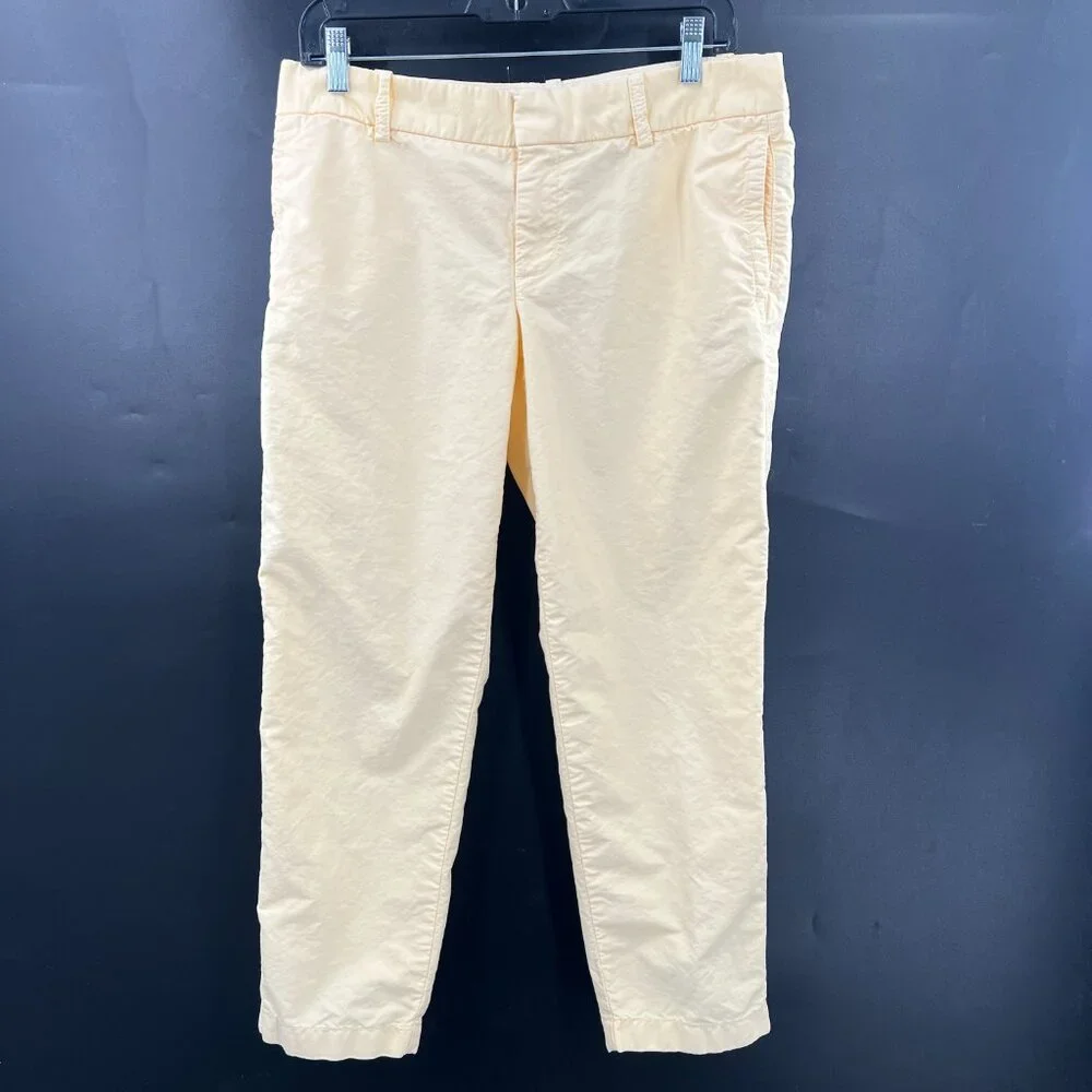 J. Crew Oxford scout pants butter yellow city fit chino pixie preppy tennis‎ 8